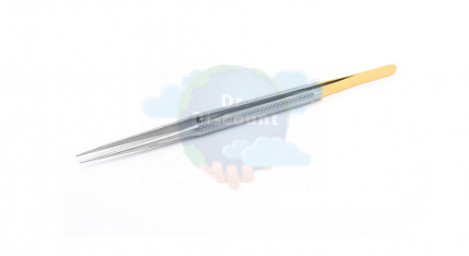 Пинцет Geomed, прямой, алмазное покрытие, 0,7 мм, длина 21 см