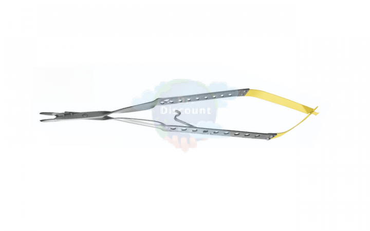 Иглодержатель с режущими кромками, Thumlok Micro TC, изогнутый, 18,2 см