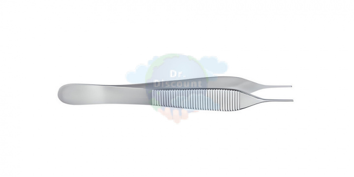 Пинцет хирургический Adson, 1x2-зубый, прямой, длина 12 см