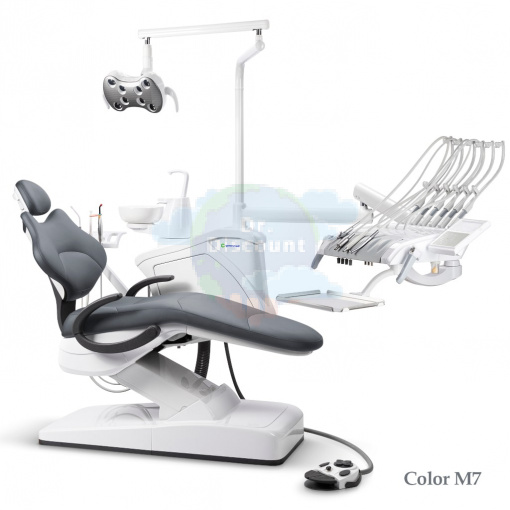 GreenMED S300 COLORFUL – Стоматологическая установка с мягкой обивкой и с верхней подачей
