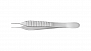 Пинцет хирургический Micro-Adson, 1x2-зубый, прямой, длина 12 см