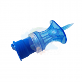 Фильтр-канюля аспирационная "ПолиСпайк-V-Плюс BRCap", С клапаном обратного тока жидкости, воздушный фильтр 0,1 мкм, гидрофобный фильтр 5 мкм, Цвет крышки-синий (100 шт/уп.)