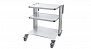 Стойка передвижная с принадлежностями с двумя колоннами СП2-02-"ФОТЕК" (высота 795 мм, ширина полки 630 мм)