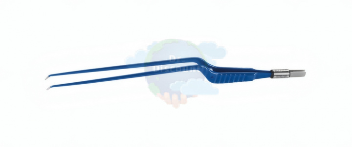 Биполярный пинцет Classic, байонет (штыковидный), наконечник 1.2 мм изогнут вниз, тупой, длина 250 мм