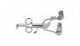 Ретрактор ректальный Alan Parks, комплект, длина 14 см